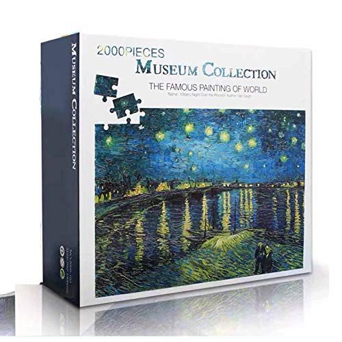 ジグソーパズル 海外製 アメリカ 2000 Pieces Starry Night Over The Rhone Puzzles for Adults Jigsaw Puzzle DIY Learning Education Decompression Toys Toy Gift for Creative Gift Home Decorジグソーパズル 海外製 アメリカ｜angelica