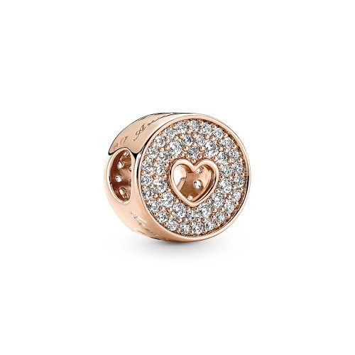 パンドラ ブレスレット アクセサリー ブランド かわいい Pandora c01 Pave Heart Anniversary Charm Roseパンドラ メーカー包装済