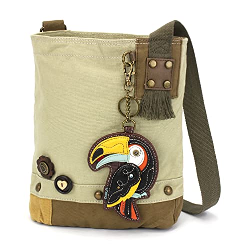 chala バッグ パッチ カバン かわいい Chala Women Handbag Patch Crossbody - Toucan - Sandchala バッグ パッチ カバン かわいい｜angelica