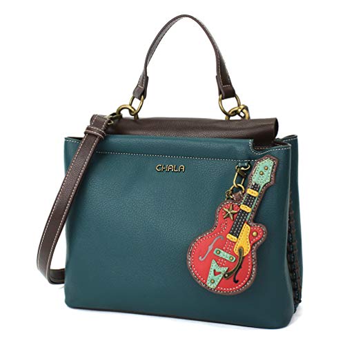 chala 御徒面子 継ぎ切れ 袋 愛くるしい CHALA Charming Satchel with Adjustable Strap - Guitar - Turquoisechala 御徒面子 継ぎ切れ 袋 愛くるしい
