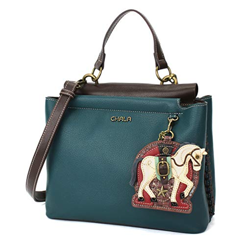chala 御徒面子 継ぎ切れ 袋 愛くるしい CHALA Charming Satchel with Adjustable Strap - Horse Gen II - Turquoisechala 御徒面子 継ぎ切れ 袋 愛くるしい