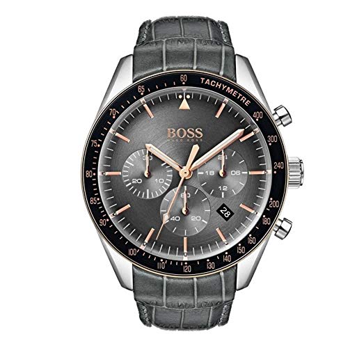 28254円 時間指定不可 腕時計 ヒューゴボス 高級メンズ BOSS Men's Chronograph Quartz Watch Trophy Grey Bracelet腕時計