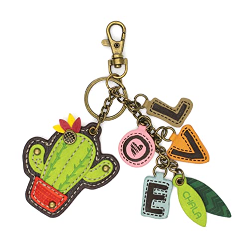 chala バッグ パッチ カバン かわいい CHALA Purse Charm, Key Fob, keychain Decorative Accessories, Charming Charms Keychain - Cactus+LOVEchala バッグ パッチ カバン かわいい｜angelica