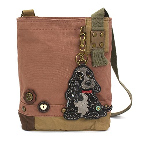 chala バッグ パッチ カバン かわいい Chala Women Handbag Patch Crossbody - Cocker Black - Mauvechala バッグ パッチ カバン かわいい