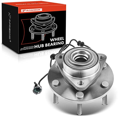 A-Premium 2-Pack Front Wheel Bearing & Hub Assembly – Compatible With Land Rover Range Rover Velar (2018-2020) & Jaguar F-Pace (2017-2020), I-Pace (2019-2020), 5-Lug, 4-Bolt Flange