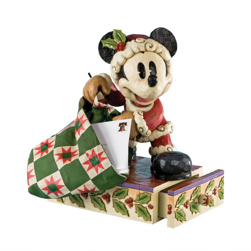 エネスコ Enesco 飾りつけ 室内装飾 外国で真似形 亜米利加 Enesco Disney Traditions by Jim Shore 4011040 Mickey Dressed as Santa with Bag Figurine, 14-Inchエネスコ Enesco 飾りつけ 室内装飾 外国で真似形 亜米利加
