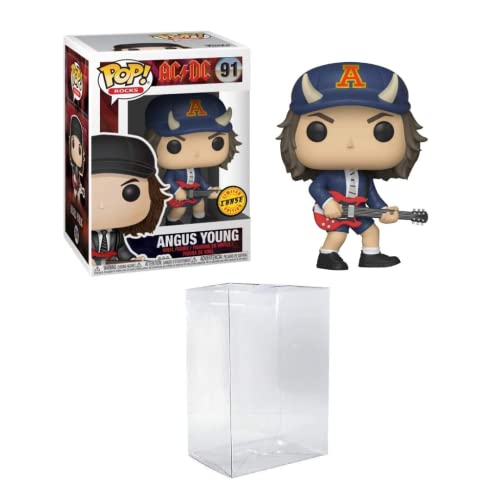 ファンコ FUNKO フィギュア 人形 アメリカ直輸入 Angus Young (AC/DC) Chase Bundled with EcoTEK Pop Protector Funko Pop! Rocksファンコ FUNKO フィギュア 人形 アメリカ直輸入｜angelica