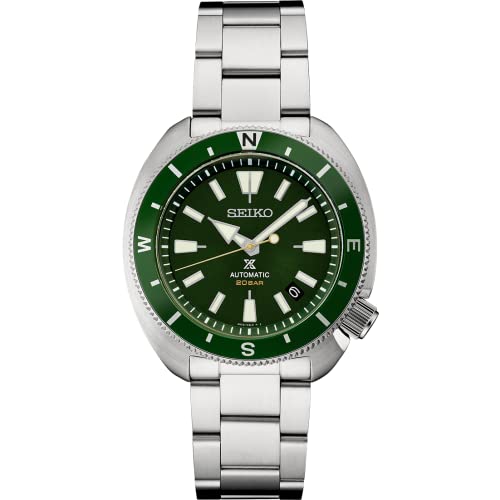 ウォッチ セイコー メンズ SEIKO Mens Green Dial Silver Band Stainless Steel Automatic Watch - SRPH15ウォッチ セイコー メンズ