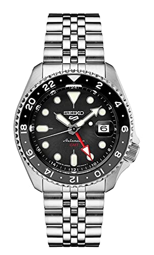 腕時計 セイコー メンズ SEIKO SSK001 Automatic Watch for Men - 5 -Sports - Black Dial with Date Calendar and Luminous Hands & Markers and Black & Gray GMT Bezel, 100m Water-Resistant腕時計 セイコー メンズ|angelica