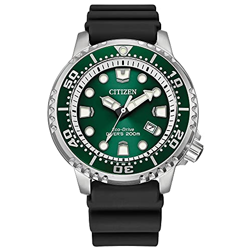 腕時計 シチズン 逆輸入 海外モデル 海外限定 Citizen Promaster Dive Eco-Drive Watch, 3-Hand Date, ISO Certified, Luminous Hands and Markers, Rotating Bezel, Black/Green (Model: BN0158-00X)腕時計 シチズン 逆輸入 海外モデル 海外限定｜angelica