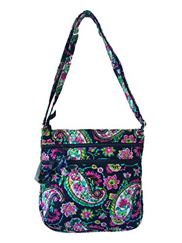ヴェラブラッドリー ベラブラッドリー アメリカ フロリダ州マイアミ 日本未発売 15225-154 Vera Bradley Triple Zip Hipster Crossbody Shoulder Bag in Petal Paisleyヴェラブラッドリー ベラブラッドリー アメリカ フロリダ州マイアミ 日本未発売 15225-154