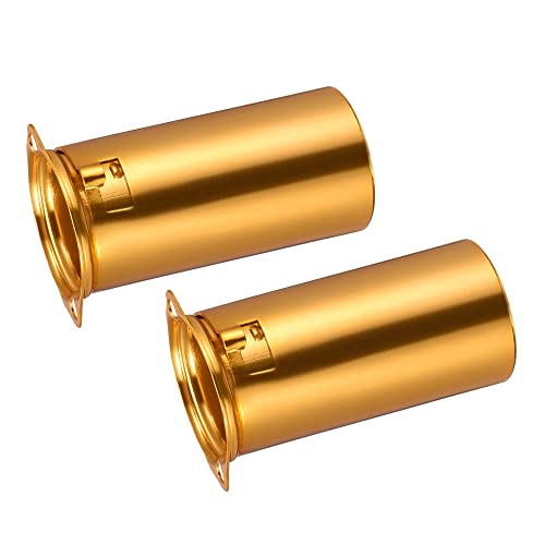 無意味さ管 ギター・軍事基地 アンプリファイアー 外国で インポート MECCANIXITY 9pin Ceramic Vacuum Tube Socket Valve 53粍 Aluminum Shield for 12AX7 12金7 ECC83 ECC82 Tube,Yellow Pack of 2無意味さ管 ギター・軍事基地 アンプリファイアー 外国で インポート