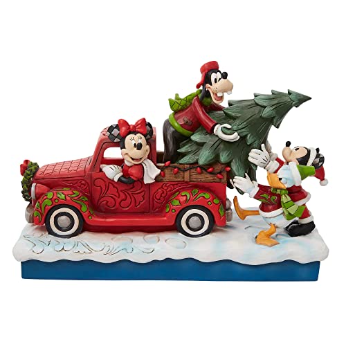 エネスコ Enesco 飾りつけ 室内装飾 外国で青写真 亜米利加 Enesco Jim Shore Disney Traditions Mickey Mouse and Friends on Red Truck Figurine, 6.5 Inch, Multicolorエネスコ Enesco 飾りつけ 室内装飾 外国で青写真 亜米利加