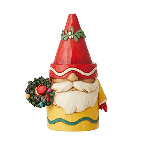 エネスコ Enesco 飾りつけ 室内装飾 外国で模範例 亜米利加 Enesco Jim Shore Crayola Gnome Holding Wreath Figurine 3.75 Inch 6011240エネスコ Enesco 飾りつけ 室内装飾 外国で模範例 亜米利加