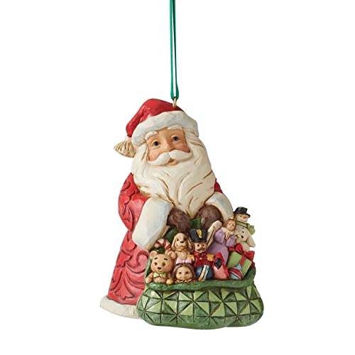 エネスコ Enesco 飾り付け 室内装飾 外国で模範例 亜米利加 Enesco Jim Shore Heartwood Creek Worldwide Event Ornament Santa Hanging Ornament, 3.54 Inch, Multicolorエネスコ Enesco 飾り付け 室内装飾 外国で模範例 亜米利加 その他-インテリア・寝具・収納