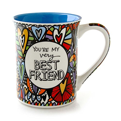 エネスコ Enesco 飾りつけ 室内装飾 外国で模範例 亜米利加 Our Name is Mud “Best Friend” Cuppa Doodle Stoneware Mug, 16 薬局衡オンス.エネスコ Enesco 飾りつけ 室内装飾 外国で模範例 亜米利加