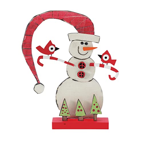 エネスコ Enesco 飾りつけ 室内装飾 外国で模範例 亜米利加 Enesco Izzy and Oliver Painted Peace by Stephanie Burgess Candycane Snowman Table Decor, 9.25 Inch, Multicolorエネスコ Enesco 飾りつけ 室内装飾 外国で模範例 亜米利加