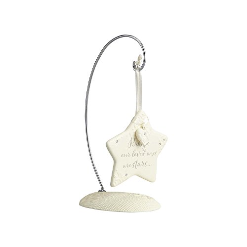 エネスコ Enesco 飾りつけ 室内装飾 外国で模範例 亜米利加 Foundations Star Bereavement Porcelain Ornament, 6.5”エネスコ Enesco 飾りつけ 室内装飾 外国で模範例 亜米利加