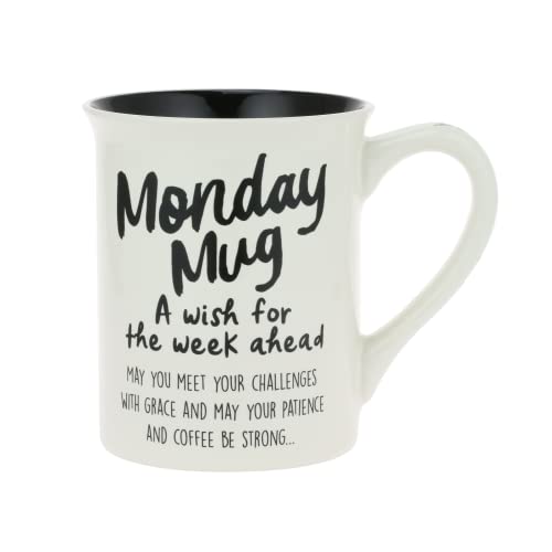 エネスコ Enesco 飾りつけ 室内装飾 外国で模範例 亜米利加 Enesco Our Name is Mud Monday Prayer Wish for The Week Coffee Mug, 16 Ounce, Multicolorエネスコ Enesco 飾りつけ 室内装飾 外国で模範例 亜米利加