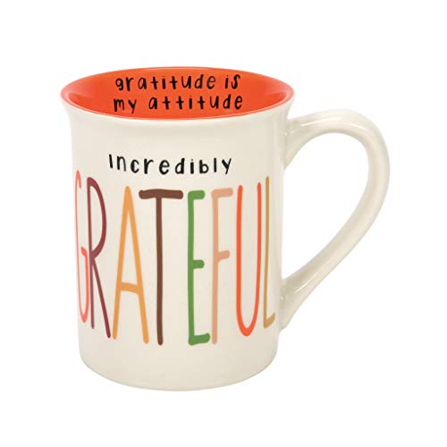 エネスコ Enesco 飾りつけ 室内装飾 外国でひな形 亜米利加 Enesco Our Name is Mud Incredibly Grateful Gratitude Coffee Mug, 16 Ounce, Multicolorエネスコ Enesco 飾りつけ 室内装飾 外国でひな形 亜米利加