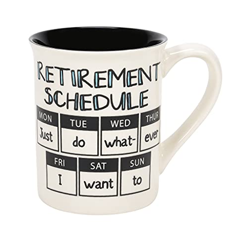エネスコ Enesco 飾りつけ 室内装飾 外国で模範例 亜米利加 Enesco Our Name is Mud Retirement Schedule Nothing to Do Coffee Mug, 16 Ounce, Multicolorエネスコ Enesco 飾りつけ 室内装飾 外国で模範例 亜米利加