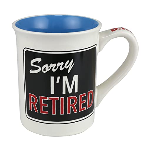 エネスコ Enesco 飾りつけ 室内装飾 外国で模範例 亜米利加 Enesco Our Name is Mud Sorry I\u0027m Retired Will Return Never Coffee Mug, 16 Ounce, Multicolorエネスコ Enesco 飾りつけ 室内装飾 外国で模範例 亜米利加