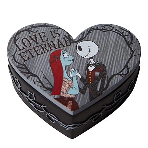エネスコ Enesco 飾りつけ 室内装飾 外国で模範例 亜米利加 Enesco Disney Showcase Couture de Force the Nightmare Before Christmas Jack Skellington and Sally Jewerly Storage Trinket Box with Lid, 1.26 Inch,エネスコ Enesco 飾りつけ 室内装飾 外国で模範例 亜米利加