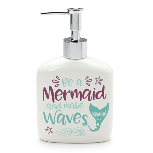 エネスコ Enesco 飾りつけ 室内装飾 外国で模範例 亜米利加 Enesco Our Name is Mud Mermaid Waves Stoneware Soap Dispenser, 12 薬局衡オンス, Multicolor, Model:6001236エネスコ Enesco 飾りつけ 室内装飾 外国で模範例 亜米利加