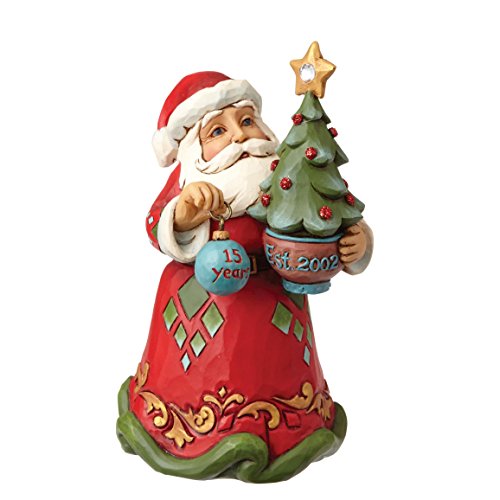 エネスコ Enesco 飾りつけ 室内装飾 外国で模範例 亜米利加 Enesco Jim Shore Heartwood Creek 15th Anniversary Santa w/Tree Ornamentエネスコ Enesco 飾りつけ 室内装飾 外国で模範例 亜米利加