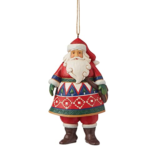 エネスコ Enesco 飾りつけ 室内装飾 外国で模範例 亜米利加 Jim Shore Heartwood Creek Lapland Santa with Satchel Christmas Ornament 6009458エネスコ Enesco 飾りつけ 室内装飾 外国で模範例 亜米利加