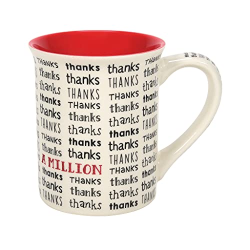 エネスコ Enesco 飾りつけ 室内装飾 外国で模範例 亜米利加 Enesco Our Name is Mud a Million Thanks Glitter Coffee Mug, 16 Ounce, Multicolorエネスコ Enesco 飾りつけ 室内装飾 外国で模範例 亜米利加