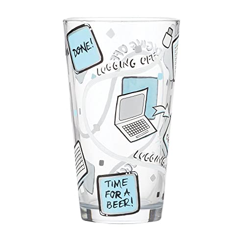 エネスコ Enesco 飾りつけ 室内装飾 外国で模範例 亜米利加 Enesco Lolita Logging Off Pilsner Glass, 5.83 Inch, Multicolor, 16 薬局衡オンスエネスコ Enesco 飾りつけ 室内装飾 外国で模範例 亜米利加