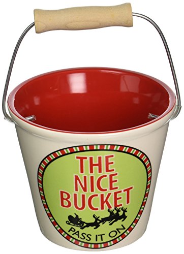 エネスコ Enesco 置物 インテリア 海外モデル アメリカ Enesco Our Name is Mud “Nice Bucket” Ceramic Holiday D?cor and Game Bucketエネスコ Enesco 置物 インテリア 海外モデル アメリカ