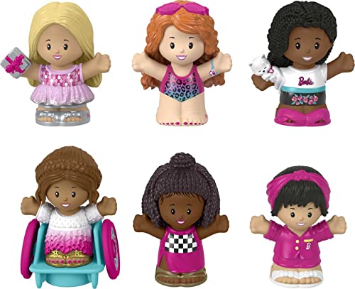 バービー バービーあやつり人形 Fisher-Price Little People Barbie Toddler Toys Figure 6 Pack for Preschool Pretend Play Ages 18+ Monthsバービー バービーあやつり人形