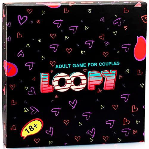 ゲーム盤力くらべ 英語 亜米利加 外国で力くらべ LOOPY Couples Games for Adults - Date Night Game - Gifts for Wife and Husband to Spice Up Relationships and Communicationゲーム盤力くらべ 英語 亜米利加 外国で力くらべ