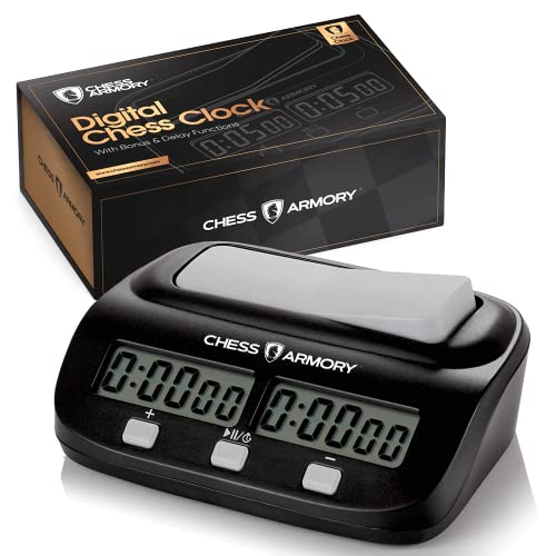 ゲーム盤力くらべ 英語 亜米利加 外国で力くらべ Chess Armory Digital Chess Clock - Portable Timer with Tournament and Bonus Time Featuresゲーム盤力くらべ 英語 亜米利加 外国で力くらべ