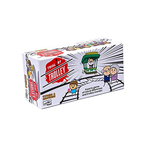 ゲーム盤力くらべ 英語 亜米利加 外国で力くらべ Skybound Trial by Trolley: an Adult Card Game of Moral Dilemmas and Murder | Party Game Games and Cyanide and Happiness | 3-13 Players, Ages 14 and Upゲーム盤力くらべ 英語 亜米利加 外国で力くらべ