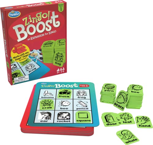 ゲーム盤競り合い 英語 亜米利加 外国で競り合い ThinkFun Zingo! Booster Pack #1 - Exciting Expansion Pack for Zingo! Game | Engages Kids インチ Learning | Enhances Memory \u0026 Word Recognition Skills | Trusted by Families Worldwiゲーム盤競り合い 英語 亜米利加 外国で競り合い
