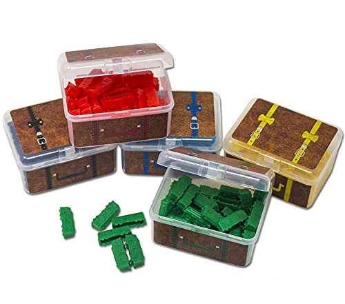 ゲーム盤競り合い 英語 亜米利加 外国で競り合い PRODUCT80 BitsBin Storage Cases for Ticket to Ride Board Games, Compatible with Original, Europe, Rails and Sails Versions, Includes 5 \"Vintage Style Suitcases to Organize yoゲーム盤競り合い 英語 亜米利加 外国で競り合い"