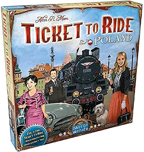ボードゲーム 英語 アメリカ 海外ゲーム Asmodee Ticket to Ride Poland Board Game Expansion - Train Route-Building Strategy Game, Fun Family Game for Kids & Adults, Ages 8+, 2-4 Players, 30-60 Minute Playtimeボードゲーム 英語 アメリカ 海外ゲーム｜angelica