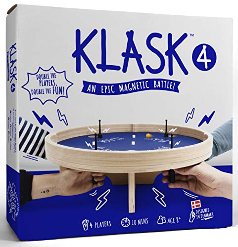 ゲーム盤力くらべ 英語 亜米利加 外国で力くらべ KLASK 4: The 4 Player Magnetic Party Game of Skill - for Kids and Adults of All Ages that’s Half Foosball, Half Air Hockeyゲーム盤力くらべ 英語 亜米利加 外国で力くらべ