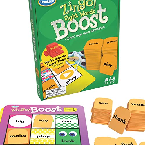 ゲーム盤競り合い 英語 亜米利加 外国で競り合い Think Fun Zingo! Sight Words Boost - Engaging Brain Game | Expansive Vocabulary Builder | Stimulates Memory \u0026 Concentration | for Kids Aged 4 and Up | Expansion Pack (76472)ゲーム盤競り合い 英語 亜米利加 外国で競り合い