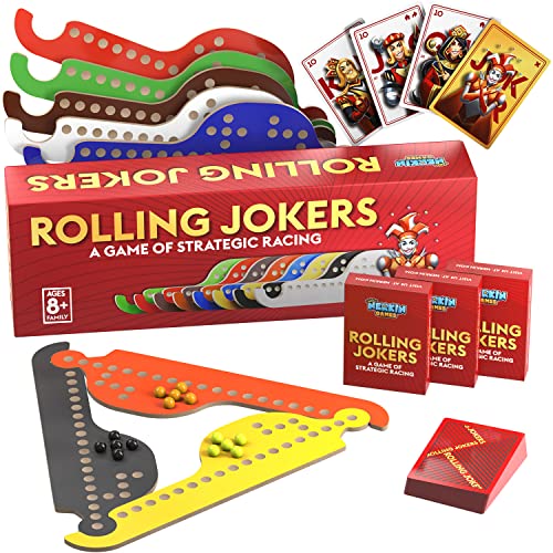 ボードゲーム 英語 アメリカ 海外ゲーム Nerkin Games Rolling Jokers 8-Player Edition Pegs and Jokers Board Game - Wooden Set for 2-8 Players - Adult Tabletopボードゲーム 英語 アメリカ 海外ゲーム｜angelica