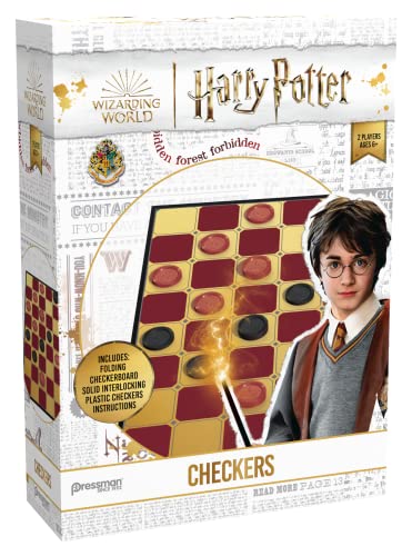 ボードゲーム 英語 アメリカ 海外ゲーム Pressman Harry Potter Checkers - Specially-Colored Folding Checkerboard and Interlocking Checker Pieces - Ages 6 and Up, 2 Playersボードゲーム 英語 アメリカ 海外ゲーム|angelica