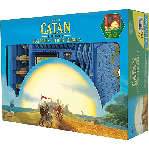 ゲーム盤力くらべ 英語 亜米利加 外国で力くらべ CATAN 3D Edition Seafarers + Cities \u0026 Knights Board Game Expansion - Immersive Terrain, Legendary Gameplay! Family Game for Kids \u0026 Adults, Ages 12+, 3-4 Players, 90 Min Playtゲーム盤力くらべ 英語 亜米利加 外国で力くらべ