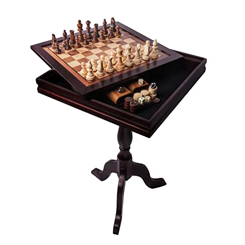 ゲーム盤力くらべ 英語 亜米利加 外国で力くらべ GSE Games \u0026 Sports Expert Wooden 3-インチ-1 Chess Checkers Backgammon Game Table Set with Game Pieces. Game Room Furnitureゲーム盤力くらべ 英語 亜米利加 外国で力くらべ