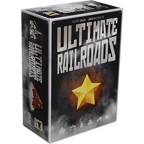 ゲーム盤取り組み 英語 亜米利加 外国で取り組み Z-Man Games Ultimate Railroads Board Game | Worker Placement Strategy Game | Train Route-Building Game for Adults and Kids | Ages 12+ | 1-4 Players | Average Playtime 90-120 ゲーム盤取り組み 英語 亜米利加 外国で取り組み