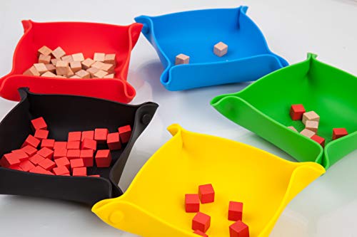 ゲーム盤競り合い 英語 亜米利加 外国で競り合い Collapsible Board Game Storage Bowls, Portable Folding Tray Accessory Holds Tabletop Bits, Components, Pieces, Dices for Classic \u0026 Modern Gaming, RPG Roleplaying (Basic Colorゲーム盤競り合い 英語 亜米利加 外国で競り合い
