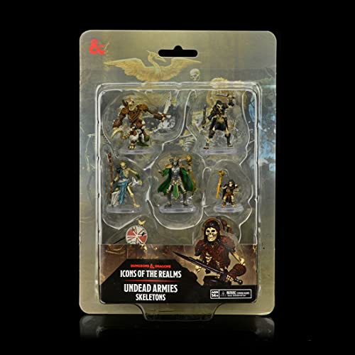 ゲーム盤力くらべ 英語 亜米利加 外国で力くらべ Dungeons \u0026 Dragons D\u0026D Icons of The Realms: Undead Armies - Skeletons - 7 Pre-Painted Figures, Miniatures, RPGゲーム盤力くらべ 英語 亜米利加 外国で力くらべ