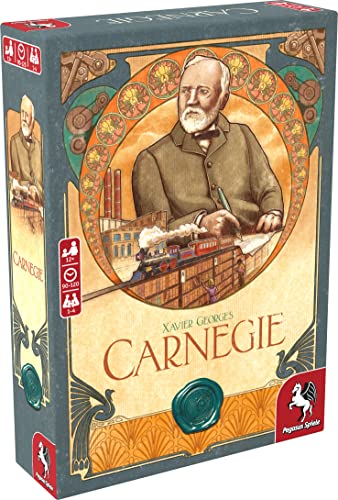 ゲーム盤取り組み 英語 亜米利加 外国で取り組み Carnegie - Board Game by Pegasus Spiele 1-4 Players ? Board Games for Family ? 90-120 Minutes of Gameplay ? Games for Family Game Night ? Kids and Adults Ages 12+ - Eゲーム盤取り組み 英語 亜米利加 外国で取り組み